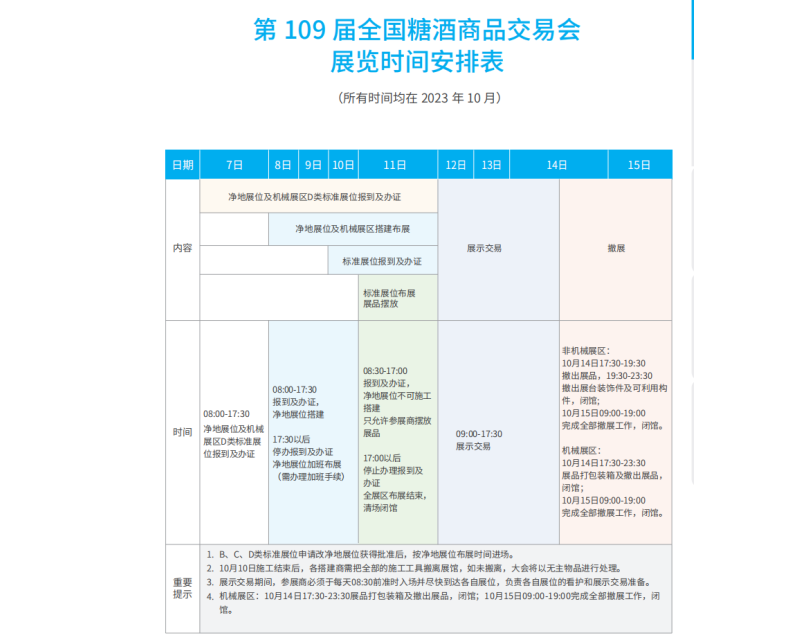 2023第109届全国糖酒商品交易会（深圳秋糖）参展注意事项！附《参展商手册》